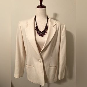 Joan Leslie - Women’s Vintage Off White Blazer Size 10